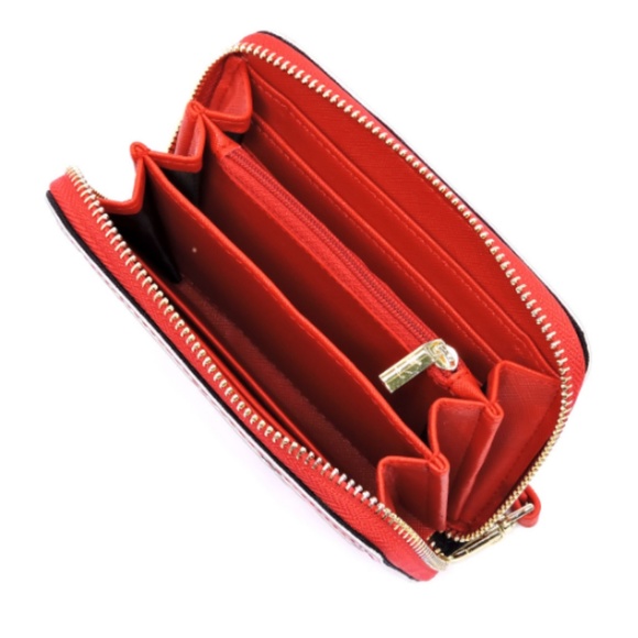 Isabelle Silver Geometric Patchwork Wallet - Picture 4 of 4